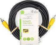 CVGL24100BK50 COMPOSITE VIDEO CABLE RCA MALE - RCA MALE 5.00M BLACK NEDIS
