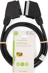 CVGL31001BK15 SCART CABLE SCART MALE - SCART MALE 480P 1.50M BLACK NEDIS