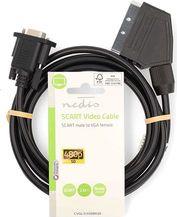 CVGL31550BK20 SCART CABLE SCART MALE - VGA FEMALE 2.00M BLACK NEDIS