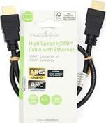 CVGL34060BK05 HIGH SPEED HDMI CABLE WITH ETHERNET 0.50M BLACK NEDIS