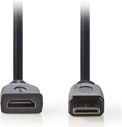 CVGP34590BK02 HIGH SPEED HDMI CABLE WITH ETHERNET HDMI MINI CONNECTOR-HDMI FEMALE 0.2M BLACK ΑΝΤΑΠΤΟΡΑΣ NEDIS από το ΚΩΤΣΟΒΟΛΟΣ