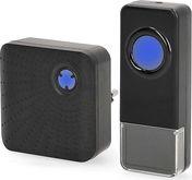 DOORB310BK WIRELESS DOORBELL SET WITH 1 RECEIVER AND 58 MELODIES BLACK NEDIS