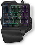 GKBDS110BK WIRED GAMING RGB KEYBOARD SINGLE-HANDED CABLE LENGTH USB TYPE-A: 1.60M NEDIS