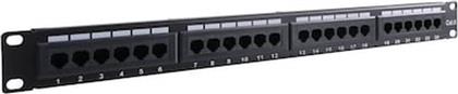 GOOBAY PATCH PANEL ΓΙΑ RACK 1U 19 24 ΘΥΡΩΝ CAT.6 NEDIS