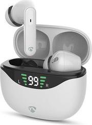 HPBT2450WT FULLY WIRELESS BLUETOOTH EARPHONES WITH ANC, BUILT-IN MICROPHONE WHITE NEDIS