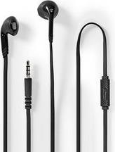 HPWD2021BK WIRED EARPHONES 3.5MM WITH CABLE LENGTH: 1.20M BUILT-IN MICROPHONE BLACK NEDIS