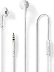 HPWD2021WT WIRED EARPHONES 3.5MM WITH CABLE LENGTH: 1.20M BUILT-IN MICROPHONE WHITE NEDIS