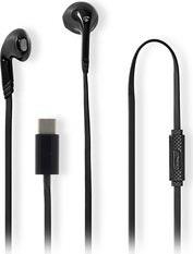 HPWD4024BK WIRED EARPHONES USB-C BUILT-IN MICROPHONE BLACK NEDIS