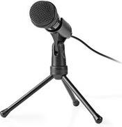 MICTJ100BK WIRED MICROPHONE ON/OFF BUTTON WITH TRIPOD 3.5 MM NEDIS