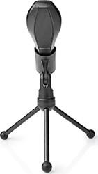 MICTU100BK WIRED MICROPHONE DUAL CONDENSER WITH TRIPOD USB NEDIS