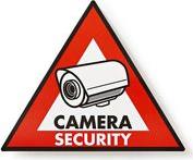 STCKWC105 WARNING STICKER CAMERA SECURITY SYMBOL SET OF 5 PIECES NEDIS