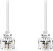 TCGL90200WT20 TELECOM CABLE RJ11 MALE - RJ11 MALE 2.00M WHITE NEDIS