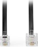 TCGL90201B50 TELECOM EXTENSION CABLE RJ11 MALE - RJ45 MALE 5.00M BLACKPN NEDIS