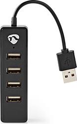 UHUBU2420BK USB HUB 4-PORT USB 2.0 BLACK NEDIS από το e-SHOP