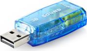 USCR10051BU USB 2.0 SOUND CARD, 3D SOUND 5.1, DOUBLE 3.5MM CONNECTOR NEDIS από το e-SHOP
