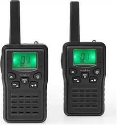 WLTK1010BK WALKIE-TALKIE RANGE 10 KM 8 CHANNELS VOX CHARGING BASE 2 PIECES NEDIS