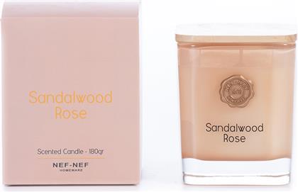 ΑΡΩΜΑΤΙΚΟ ΚΕΡΙ SANDALWOOD ROSE 180GR ROSE NEF NEF από το AITHRIO