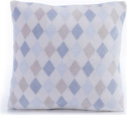 ΔΙΑΚΟΣΜΗΤΙΚΟ ΜΑΞΙΛΑΡΙ FLEECE (35X35) NEF-NEF BABY SWEET RHOMBUS BLUE NEF NEF