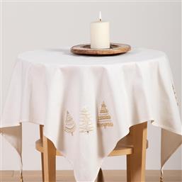 ΧΡΙΣΤΟΥΓΕΝΝΙΑΤΙΚΟ ΚΑΡΕ (100X100) NEF-NEF HOMEWARE GOLD TREES NEF NEF