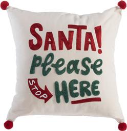ΧΡΙΣΤΟΥΓΕΝΝΙΑΤΙΚΟ ΜΑΞΙΛΑΡΙ (45X45) NEF-NEF HOMEWARE SANTA PLEASE NEF NEF