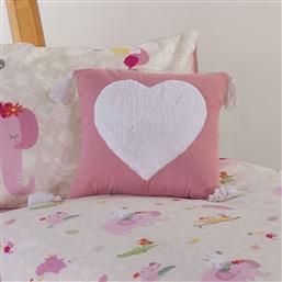 ΔΙΑΚΟΣΜΗΤΙΚΟ ΜΑΞΙΛΑΡΙ (35X35) NEF-NEF HOMEWARE HUGGING HEART PINK NEF NEF