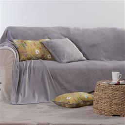 ΔΙΑΚΟΣΜΗΤΙΚΟ ΡΙΧΤΑΡΙ FLEECE/ΚΟΥΒΕΡΤΑ ΚΑΝΑΠΕ (130X180) NEF-NEF HOMEWARE DAKARI GREY NEF NEF