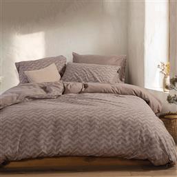 ΦΑΝΕΛΕΝΙΑ ΣΕΝΤΟΝΙΑ KING SIZE (ΣΕΤ) NEF-NEF HOMEWARE FLANNEL OTRANDO MOCCA NEF NEF