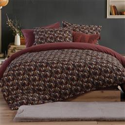 ΦΑΝΕΛΕΝΙΑ ΣΕΝΤΟΝΙΑ ΜΟΝΑ (ΣΕΤ) NEF-NEF HOMEWARE FLANNEL STREAM BORDO NEF NEF