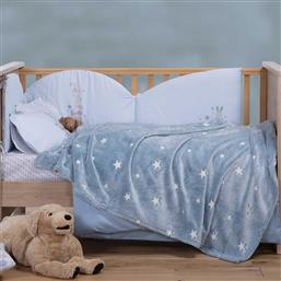 ΦΩΣΦΟΡΙΖΕ ΚΟΥΒΕΡΤΑ FLEECE ΚΟΥΝΙΑΣ (110X150) NEF-NEF HOMEWARE BABY INTERSTELLAR DENIM NEF NEF