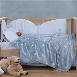 ΦΩΣΦΟΡΙΖΕ ΚΟΥΒΕΡΤΑ FLEECE ΜΟΝΗ (160X220) NEF-NEF HOMEWARE JUNIOR INTERSTELLAR DENIM NEF NEF