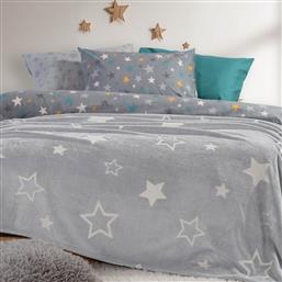 ΦΩΣΦΟΡΙΖΕ ΚΟΥΒΕΡΤΑ FLEECE ΜΟΝΗ (160X220) NEF-NEF HOMEWARE JUNIOR STARLIGHT GREY NEF NEF
