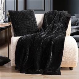 ΓΟΥΝΙΝΗ ΚΟΥΒΕΡΤΑ ΚΑΝΑΠΕ (130X180) NEF-NEF HOMEWARE MENTOR BLACK NEF NEF