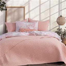ΚΟΥΒΕΡΛΙ ΥΠΕΡΔΙΠΛΟ (230X240) NEF-NEF HOMEWARE VALIA PEACH NEF NEF