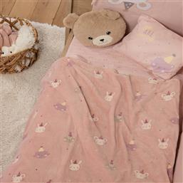 ΚΟΥΒΕΡΤΑ FLEECE ΑΓΚΑΛΙΑΣ (75X100) NEF-NEF HOMEWARE BABY SPECIAL PARTY PINK NEF NEF