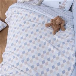 ΚΟΥΒΕΡΤΑ FLEECE ΚΟΥΝΙΑΣ (110X150) NEF-NEF HOMEWARE BABY SWEET RHOMBUS BLUE NEF NEF