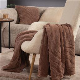 ΚΟΥΒΕΡΤΑ ΚΑΝΑΠΕ FLEECE (130X180) NEF-NEF HOMEWARE BERIEN BROWN NEF NEF