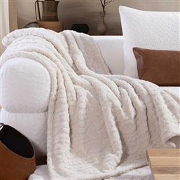 ΚΟΥΒΕΡΤΑ ΚΑΝΑΠΕ FLEECE (130X180) NEF-NEF HOMEWARE GERMAIN ECRU NEF NEF