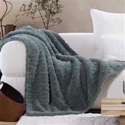ΚΟΥΒΕΡΤΑ ΚΑΝΑΠΕ FLEECE (130X180) NEF-NEF HOMEWARE GERMAIN GREEN NEF NEF