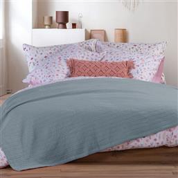 ΚΟΥΒΕΡΤΑ ΠΙΚΕ ΥΠΕΡΔΙΠΛΗ (220X240) NEF-NEF HOMEWARE COOL DUSTY BLUE NEF NEF