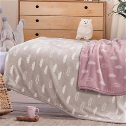 ΚΟΥΒΕΡΤΑ ΒΕΛΟΥΤΕ ΚΟΥΝΙΑΣ (100X140) NEF-NEF HOMEWARE BEBE CLOUDS BEIGE NEF NEF