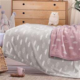ΚΟΥΒΕΡΤΑ ΒΕΛΟΥΤΕ ΚΟΥΝΙΑΣ (100X140) NEF-NEF HOMEWARE BEBE CLOUDS GREY NEF NEF από το SPITISHOP