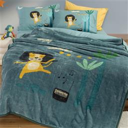 ΚΟΥΒΕΡΤΑ ΒΕΛΟΥΤΕ ΜΟΝΗ (160X220) NEF-NEF HOMEWARE JUNIOR WILD DANCE NEF NEF