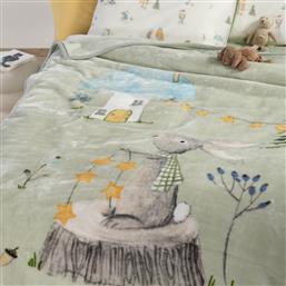 ΚΟΥΒΕΡΤΑ ΒΕΛΟΥΤΕ ΜΟΝΗ (160X220) NEF-NEF HOMEWARE JUNIOR WOODLAND PARTY NEF NEF