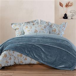 ΚΟΥΒΕΡΤΑ ΒΕΛΟΥΤΕ ΜΟΝΗ (170X220) NEF-NEF HOMEWARE LOFT SMOKE BLUE-1207 NEF NEF