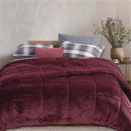 ΚΟΥΒΕΡΤΟΠΑΠΛΩΜΑ ΜΟΝΟ (160X220) NEF-NEF HOMEWARE SINGULAR BORDO NEF NEF