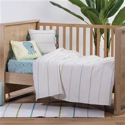 ΚΟΥΒΕΡΤΟΡΙΟ ΚΟΥΝΙΑΣ (110X150) NEF-NEF HOMEWARE LIFE LINE AQUA/LIME NEF NEF