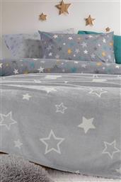 NEF-NEF ΠΑΙΔΙΚΗ ΚΟΥΒΕΡΤΑ ΜΟΝΗ FLEECE ''STARLIGHT'' 160 X 220 CM - 038420 ΓΚΡΙ NEF-NEF HOMEWARE