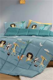NEF-NEF ΠΑΙΔΙΚΟ ΜΟΝΟ ΠΑΠΛΩΜΑ ''WILD DANCE'' 160 Χ 220 CM - 038318 ΜΠΛΕ NEF-NEF HOMEWARE