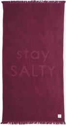 NEF-NEF UNISEX ΠΕΤΣΕΤΑ ΘΑΛΑΣΣΗΣ ΜΕ LETTER PRINT ''STAY SALTY'' 90 X 170 CM - 030590 ΜΠΟΡΝΤΟ NEF-NEF HOMEWARE