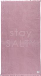 NEF-NEF UNISEX ΠΕΤΣΕΤΑ ΘΑΛΑΣΣΗΣ ΜΕ LETTER PRINT ''STAY SALTY'' 90 X 170 CM - 030590 ΡΟΖ NEF-NEF HOMEWARE